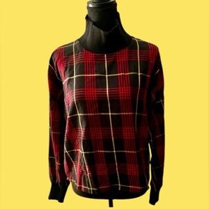 🔥ZARA PLAID MOCK TOP! Tartan plaid - lightweight! MUST HAVE classic !!
